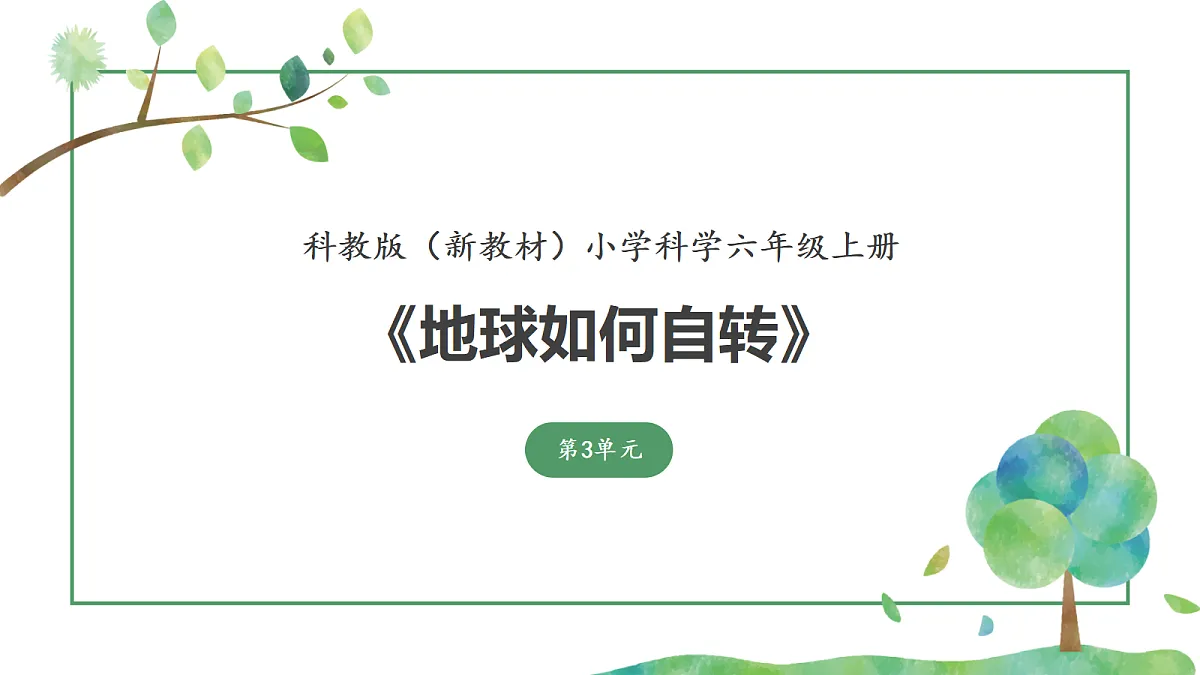 《地球如何自转》课件第1页