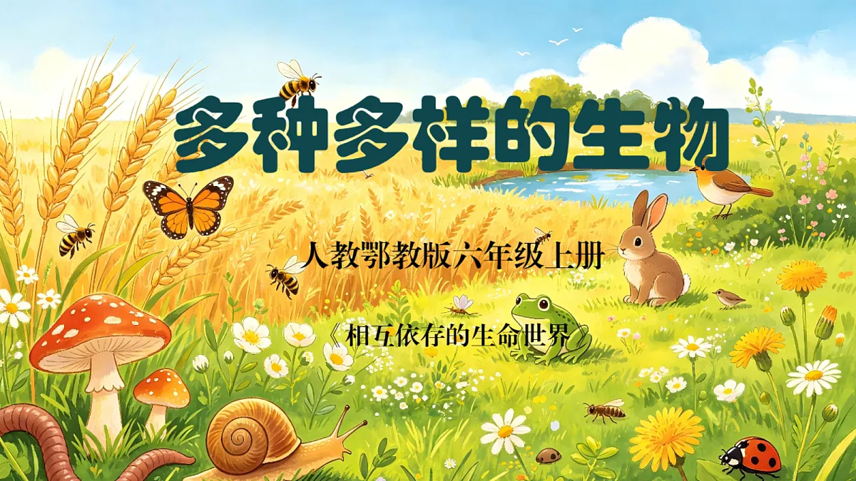 1.1《多种多样的生物》课件（新教材）第1页