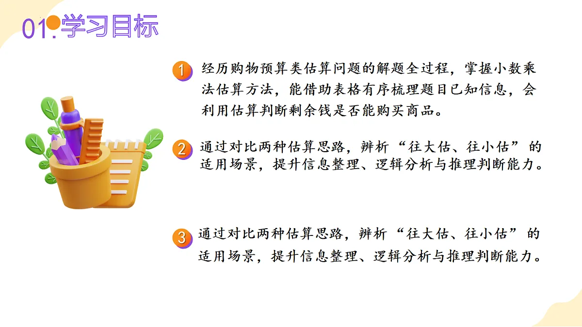 2026（新教材）人教版数学五年级上册-2.5《小数估算解决购物问题》（课件）第2页