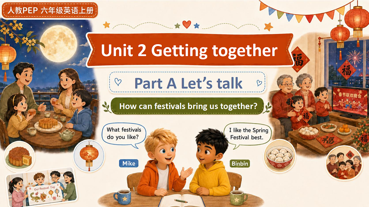 U2L1 Part A Let’s talk 课件第1页
