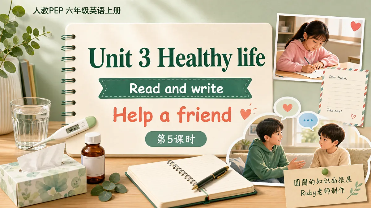 Unit3 Healthy life L5 Part B Read and write 课件第1页