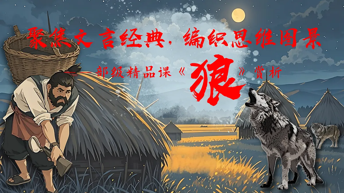 聚焦文言经典，编织思维图景——部级精品课《狼》赏析第3页
