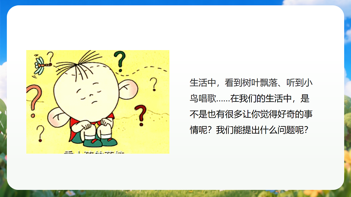 1.3《我的小问号》（教学课件）青岛版（五四制）科学一上第4页