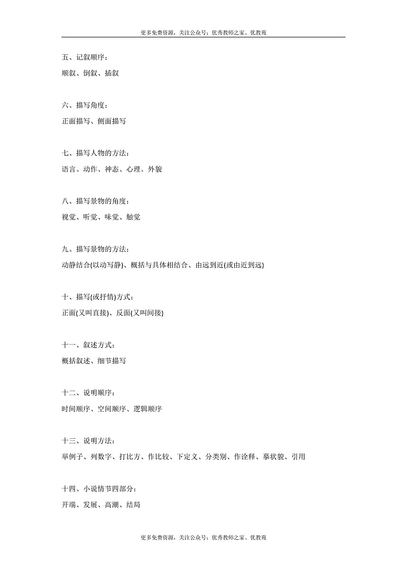 三至六年级作文专题技巧（游记、写人、写事篇）第2页