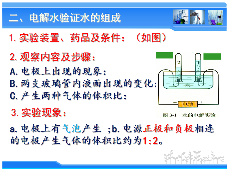 人教版九年级化学4.3水的组成 课件(共12张PPT)04