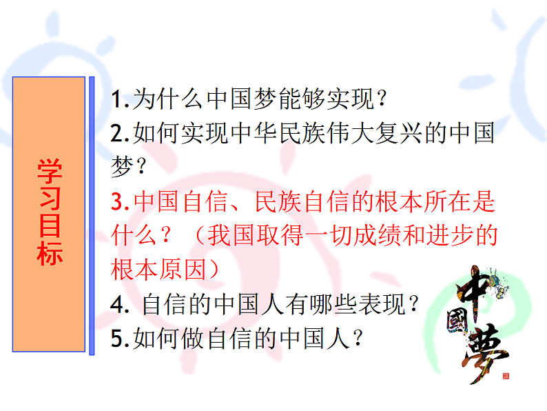 人教版道德与法治九年级上册 8.2 共圆中国梦 课件02