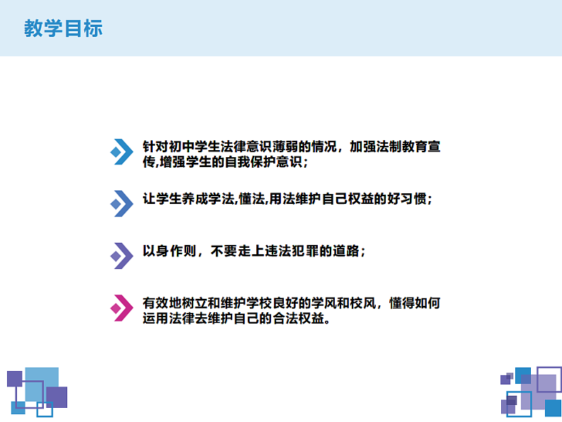 中学生法制教育主题班会课件02