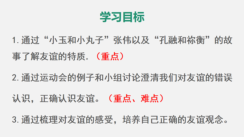 4.2 深深浅浅话友谊 课件+教案- 部编版道德与法治七年级上册04